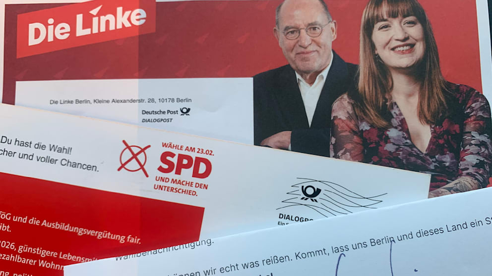 Erstwählen in Berlin erhielt persönliche Post von Linkspartei und SPD