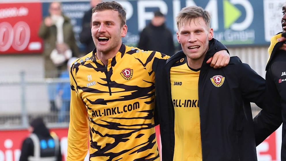 Christoph Daferner (l.) und Jonas Sterner konnten bei Dynamo voll überzeugen, sollen deshalb auch gehalten werden
