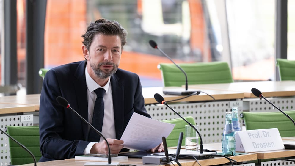 Christian Drosten (52) im Untersuchungsausschuss am Freitag