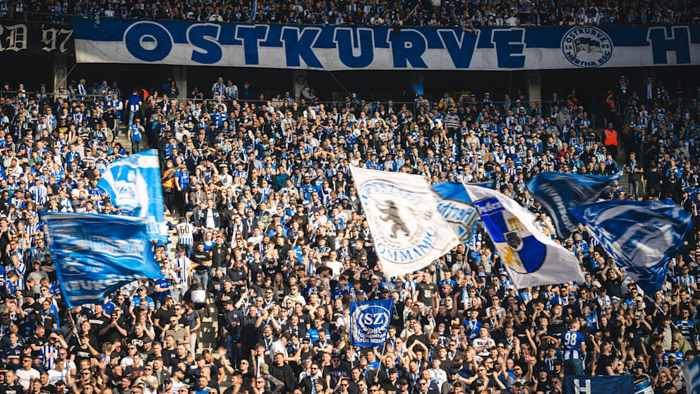 Die treuen Hertha-Fans in der Ostkurve