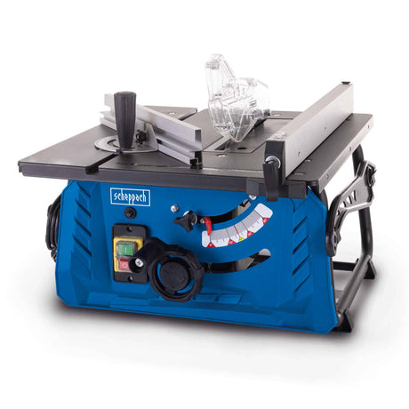 Scheppach Tischkreissäge HS210 - 1200W | Sägeblatt Ø210mm | Drehzahl 4800min-1 | stufenlos neigbar