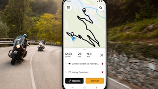 Motorrad-App "Go Ride" von TomTom