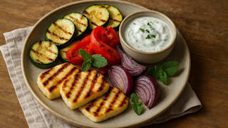 Grillrezept: Halloumi und Gemüse für eine gesunde Sommerparty