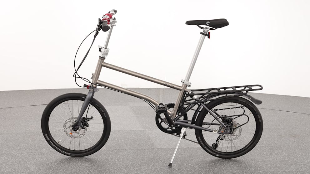 Knapp 3.000 Euro kostet der Testverlierer Vello Rocky Titan. Bei diesem Modell brach der Titanrahmen im Belastungstest. Note: 4,5 (ausreichend)