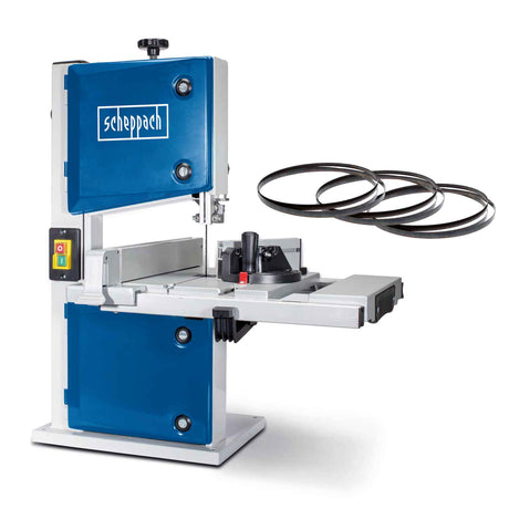 Scheppach Bandsäge HBS30 - 350W | 230V | Durchlasshöhe/-breite: 80 mm / 200 mm | inkl. 3 Sägebänder