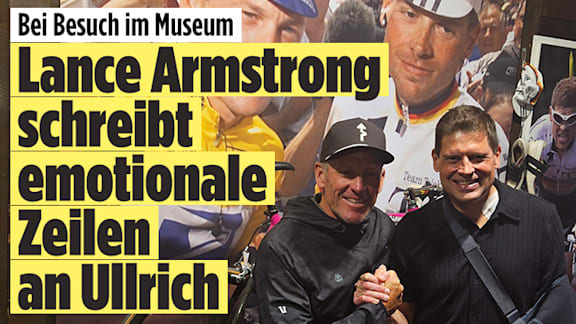 Lance Armstrong schreibt emotionale Zeilen an Jan Ullrich bei Besuch im Museum