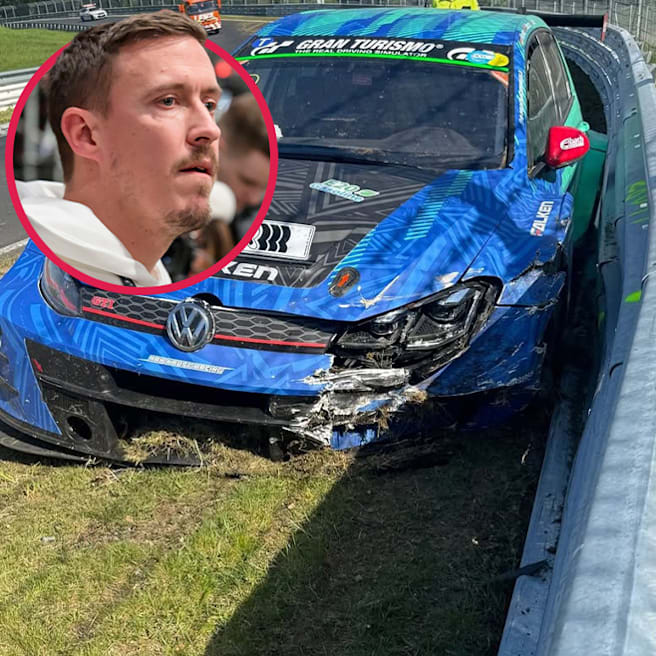 Max Kruse: Ex-Nationalspieler schrottet Rennwagen